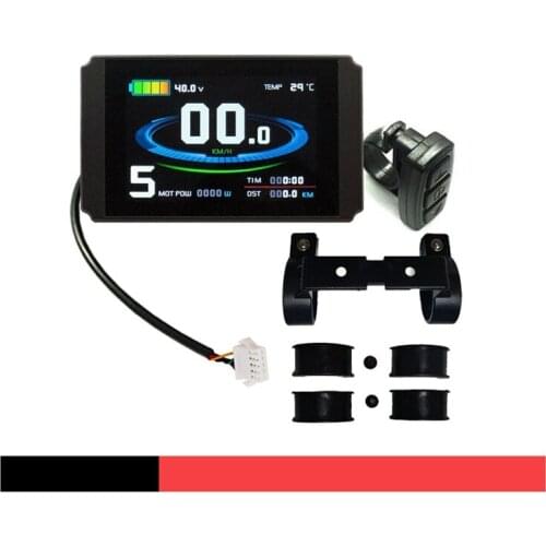 New Ebike KT-LCD8H Display Electric Bicycle Accessories 24V36V48V USB Plug KT Color LCD Display