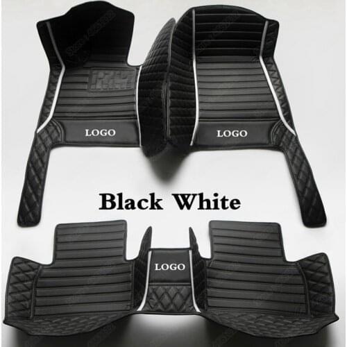 Car Floor Mats for Renault Koleos Megane Laguna Kadjar Latitude Duster Fluence Scenic Captur Talisman Espace Logan Black White
