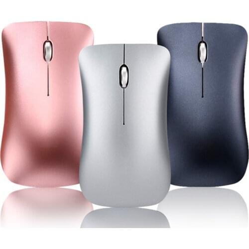Wireless 2.4G+Bluetooth 4.0 Mouse Mode Aluminum Alloy Ultra-thin Recharge Portable High Class Optical Mice