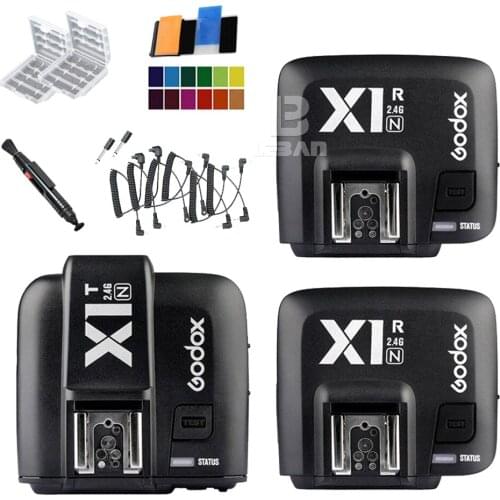 Godox X1N (1X TX + 2X RX) HSS 2.4G Wireless Speedlite Flash Trigger for Nikon D800 D3X D3 D2X D2H D1H D1X D700 D300 D200 D100