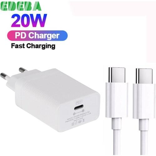 Phone Charging Unit 20W PD Fast Charging Charger for iPhone 12 pro max 5V 3A Quick Charge 3 Phone adapters for Samsung Xiaomi
