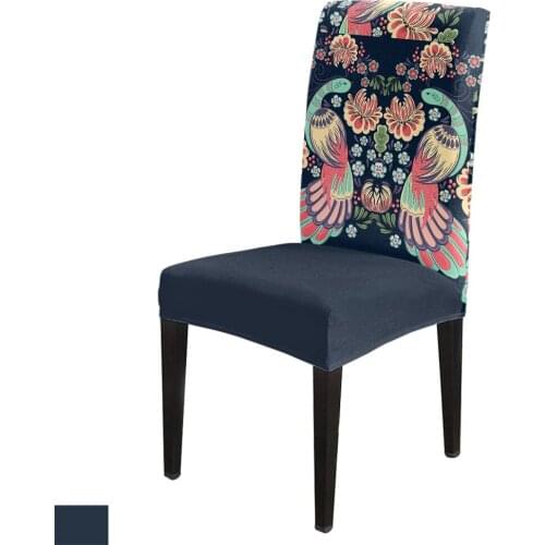 Bird In The Garden Office Chair Cover Spandex Chair Cover Elastic Printing Home Hotel Wedding Dining Chair Covers