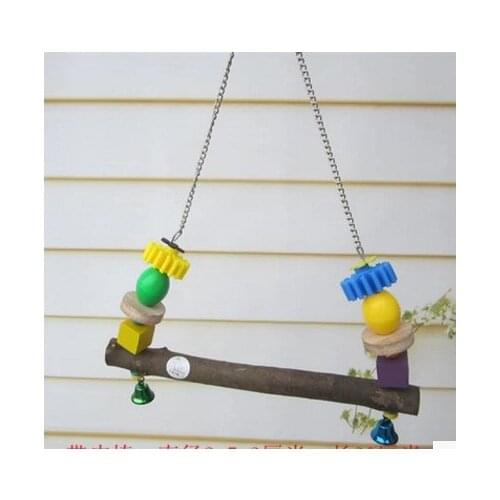 The parrot supplies bird toys chinchilla fruit swing swing parrot station elevated bar ladder 25cm