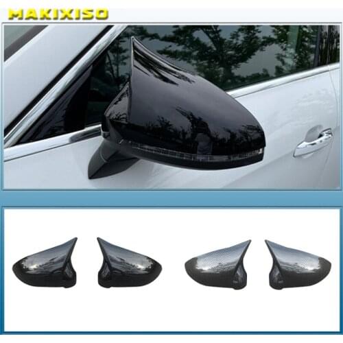 For Audi A4 A5 B9 Side Mirror Caps (Carbon Look) 2017 2018 2019 S4 S5 RS5 allroad Quattro replace Covers