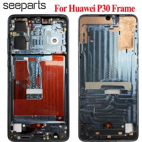 For Huawei P30 Housing Middle Frame Bezel Middle Replacement Parts For Huawei P30 ELE-L29 ELE-L09 ELE-L04 AL00 TL00 Middle Frame