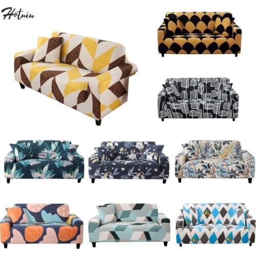 Sofa Cover Elastic 1/2/3/4 Seater Couch Cover Stretch Sofa Slip Covers Living Room L Shape Sectional Sofa Furniture Protector
