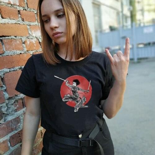 2021 Harajuku Attack on Titan T Shirts Cool Lvei Aekeman Graphic Tops Cotton Black White Short-Sleeved Japanese Anime Tee