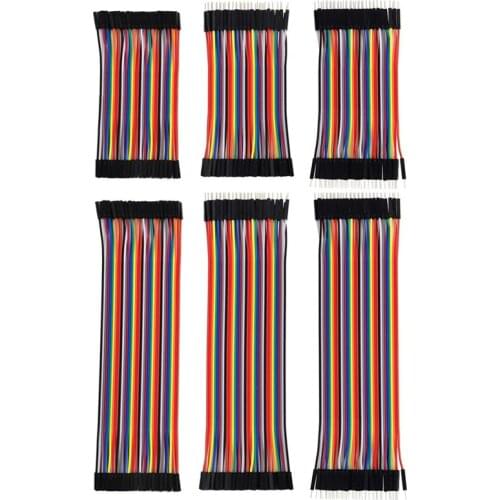 240pcs/lot Dupont Cable Jumper Wire Copper Female to Male Cable Electric Dupont Hookup Wire Dupont 10cm 20cm For Arduino DIY KIT