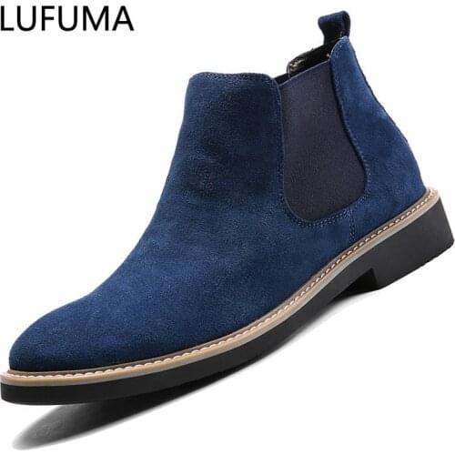 Мужские ботинки челси Lufuma China At AliExpress