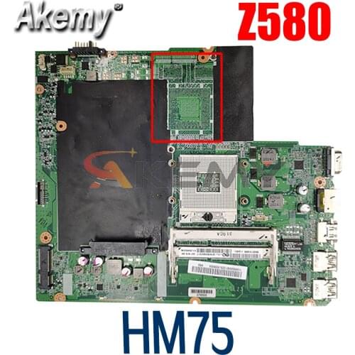 Laptop motherboard For LENOVO Ideapad Z580 Core HM75 Mainboard DA0LZ3MB6G0 11S90000921ZZ 90000921