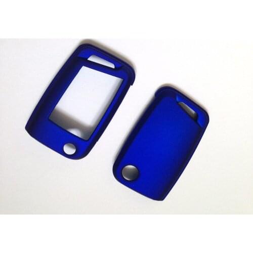 Metallic Blue Hard Plastic 5G0 Keyless Remote Key Fob Flip Key Protection Case Cover 3 Button For VW MK7