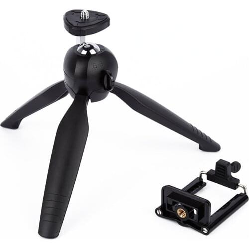 YUNTENG 228 Mini Self-Tripods Holder Clip Desktop for Digital Camera Smartphone