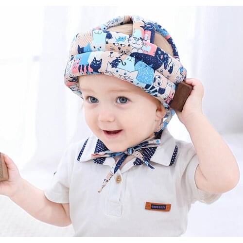 Kid Anti-collision Safety Infant Toddler Protection Soft Hat Baby Protective Helmet Anti-falling Head Protective Cap for Walking