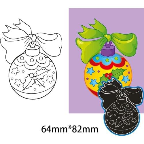 64*82mm CHRISTMAS BELL New Metal Cutting Dies for decor card DIY Scrapbooking stencil Paper Album template Dies