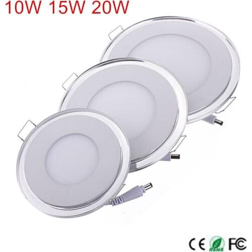 New Design 10W 15W 20WLED Ceiling SpotLight Recessed LED Panel Down Light Warm White/Cold White + Blue 85-265V Ceiling LED Light