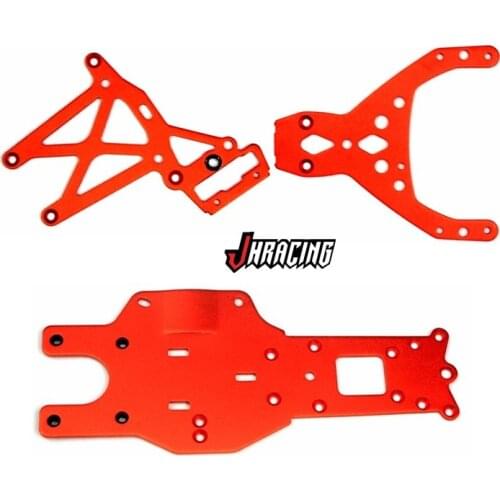 CNC Alloy Engine Chassis Plate Front & Rear Upper Plate for 1/5 Rovan HPI King Motor Baja 5B 5T 5SC