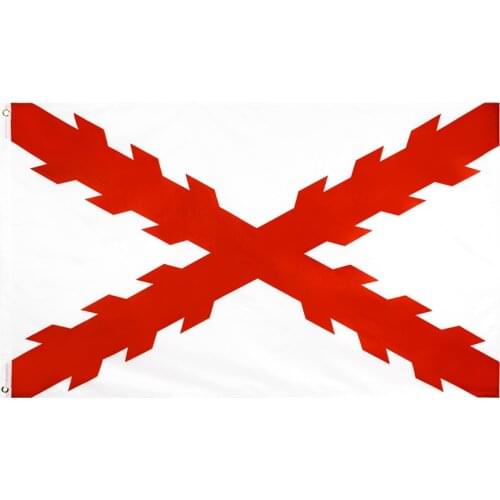 Jisper Store 90*150cm Flag of Cross of Burgundy Spanish Empire