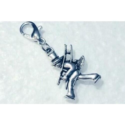 Wedding Sweep Chimney Man Pendant Charms Sweep Chimney Man Charms With Lobster Clasp For Jewelry Making DIY 30pcs