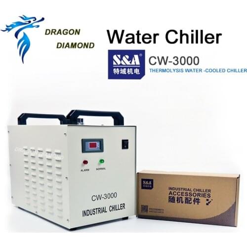 CW3000 Industry Water Chiller Engraving Machine Spindle Cooling Water Tank Pump for CO2 Laser Engraving Cutting Machine Cooling