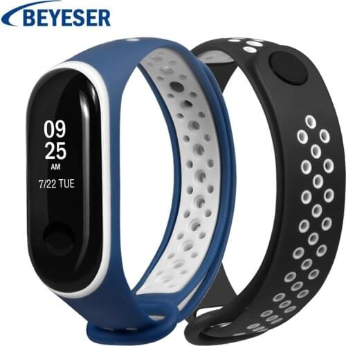 Smart Watch Strap For Xiaomi Mi Band 3 Band For Mi Band 3 Bracelet Strap Silicone sport Accessories bracelet wriststrap bands