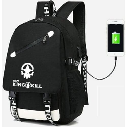 H1Z1 King Kill Game Backpack Ruckback With USB Port Bag Shoulder travel School Bag USB Fashion Teenagers Casual Laptop bag