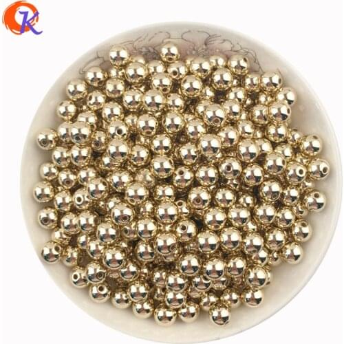 Cordial Design Wholesale 1000Pcs 6MM Shinny Color Smooth Round Plastic Spacers Beads CCB Beads Not Metal Beads CDWB-517632
