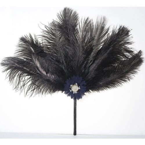 Wedding Manual CustomWedding Feather Fan Wedding Bride Hand Fan