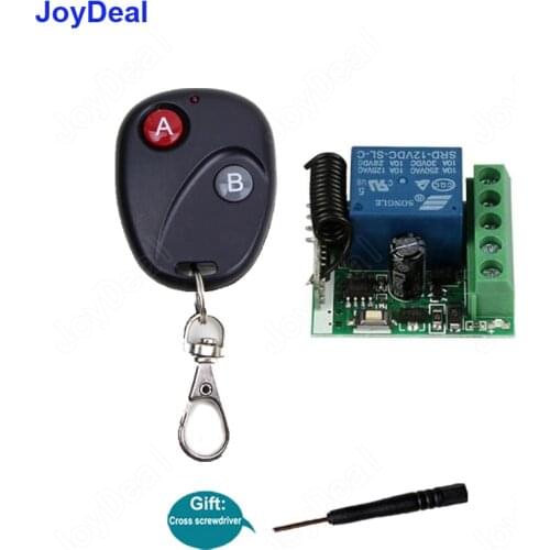 433 MHz Universal Wireless Remote Control Switch DC 12V 1CH RF Relay Receiver Module And Transmitter for Smart Home Light Switch
