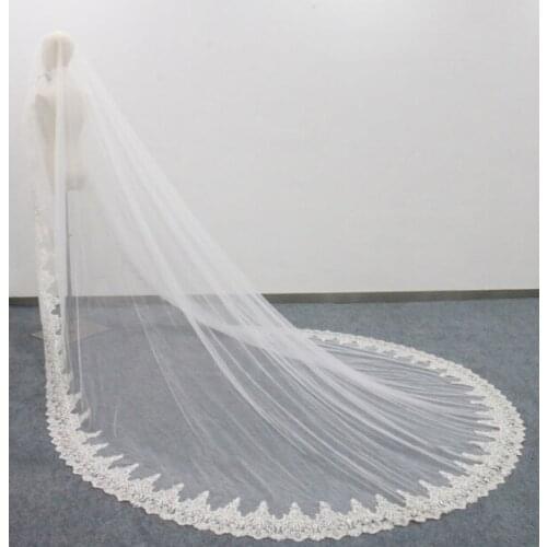 Vintage Cathedral Wedding Veil,Veil,Bridal Veil,Ivory Veil,Bridal Cathedral Veil Bridal Wedding Veil Chapel Veil&Comb,Costume le