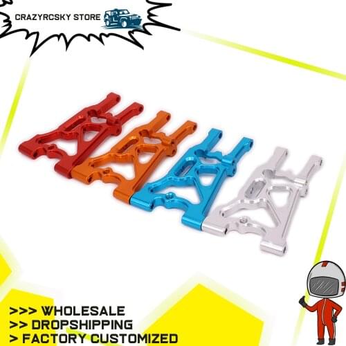 2PCS Rear Lower Suspension Arm A-Arm Left&Right For Rc Hobby Car 1/10 HPI WR8 Series Flux 107900 CNC Alloy Aluminum 6061-T6