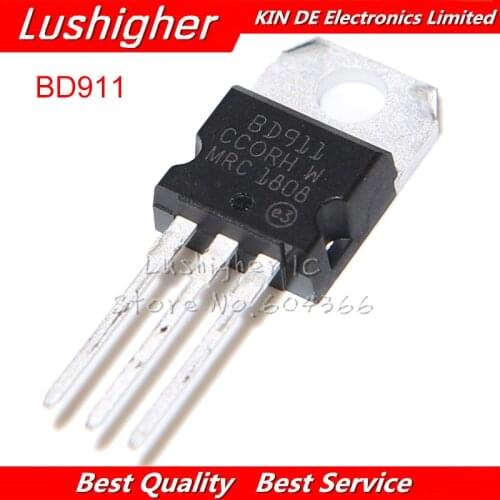 10PCS BD911 TO220 911 TO-220 NPN TRANSISTOR New Original