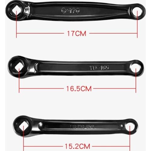 170 165 152MM MTB Bike Left Crank Arm Diamond Hole Road Mountain Bicycle Chain Ring Bolt Repair Part Cycling Parts Accessories