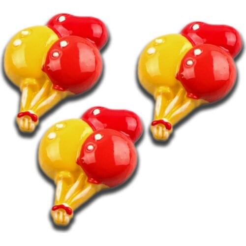 20Pcs Colorful Balloon Resin Decoration Crafts Flatback Cabochon Embellishments For Scrapbooking Diy Accessories