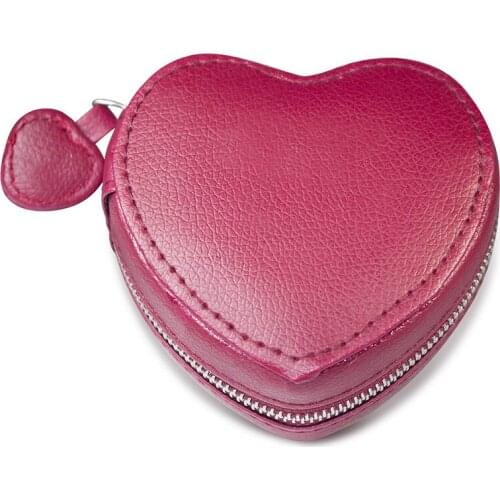 2020 NEW High Quality Fashion Vintage Red Heart Shaped Jewelry Protection Box Charm Gift Wedding Women