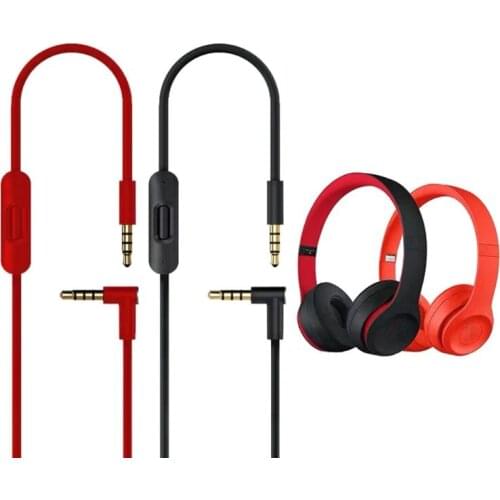 2020 New 3.5mm Audio Cable Cord with Volume Control Microphone for Stu-dio Mixr Solo 2/3 Replacement Wire Universal High Quality