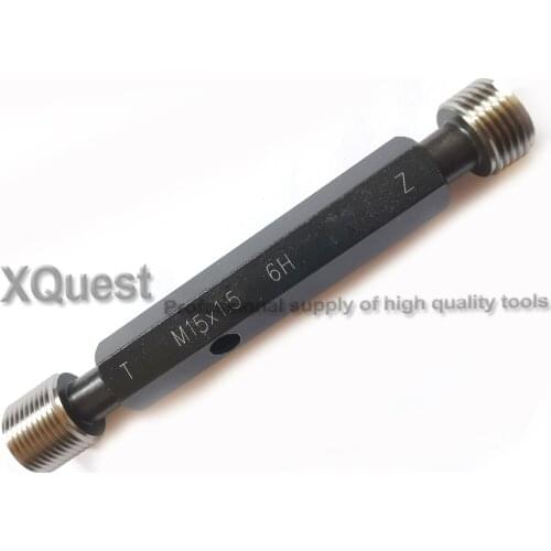 6H Right hand thread plug gauge M13 M15 M13X1.5 M15X1 T Z go no go Metric Fine Thread plug gage M13X1 M15X1.5 thread detection