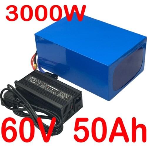 Free customs tax 60V lithium battery pack 60V 45AH electric scooter battery 60V 45AH 1500W 2000W 3000W electric bicycle battery