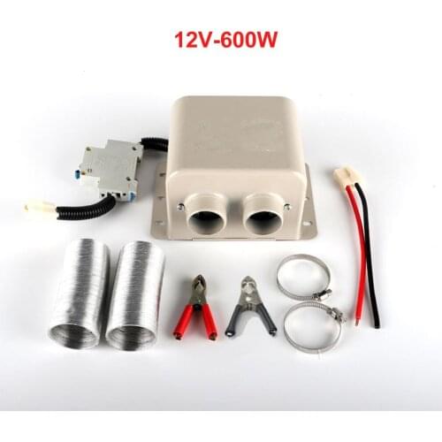 800W/600W 12V/24V Car Heater Car Glass Defroster Window Heater 2 Air Outlet Winter Warm Dryer Auto Heater Mist Eliminator