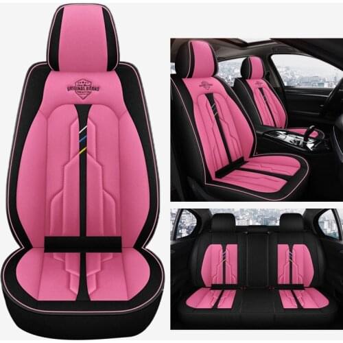 Purple Leather Car seat covers For honda civic 2006 2018 pilot 2009 2020 7 2011 fit accord 7 crv 2008 city 2003 accessories