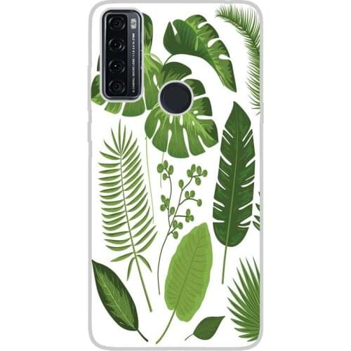 Compatible with TCL-20-SE-4G silicone gel tpu case cover case custom drawing design shockproof flowers 006 case