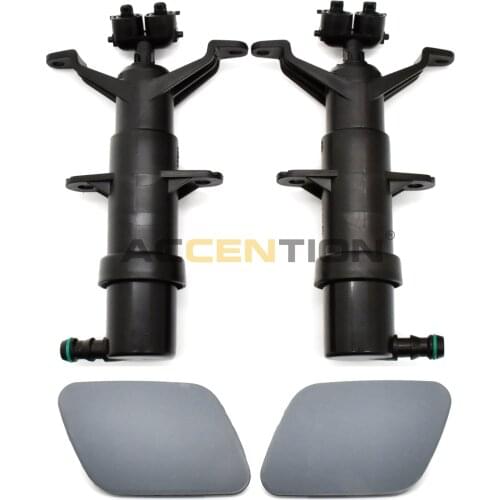 New For VW Touareg 2002 2003 2004 2005 2006 Front Bumper Headlight Washer Lift Cylinder Spray Nozzle Jet And Cover Cap