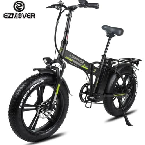 EZ08S Electric Bicycle With 48v 15Ah Battery 20inch 4.0 CST Fat Bike Electric Folding e-bike Adult Bike Cheap Bicycles 500w/750w
