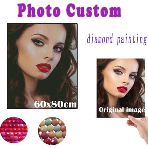 Photo Custom Diamond Painting Cross Stitch Full Square Picture of Rhinestone DIY Diamond Mosaic Diamond Embroidery Sale