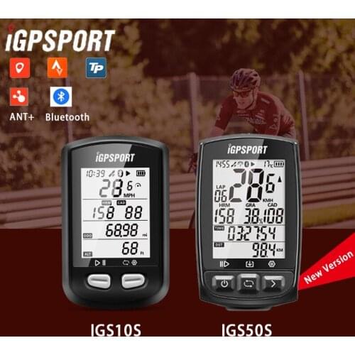 IGPSPORT IGS50E ANT+ GPS Bluetooth Bicycle Wireless Stopwatch Speedometer Cycling Bike Computer Support Waterproof