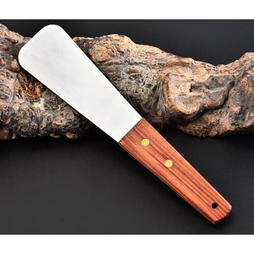 Multi-function Stainless Steel Ice Cream Shovel Wooden Handle Cream Flour Shovel Cake Grab Cake Shovel Tool Hot Sale