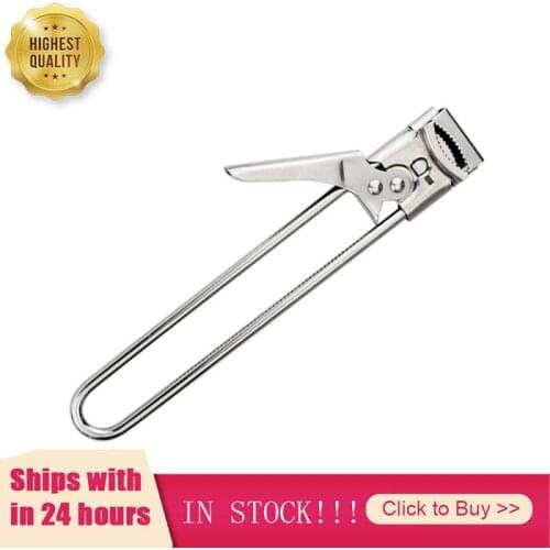 1 Pcs Multifunctional Can Opener Beer Bottle Opener Adjustable Stainless Steel Manual Jar Master Opener Gripper Kitchen Supplies