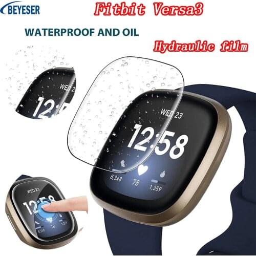New Arrival Hot TPU HD Transparent Moisturizing Soft Protective Film Full Screen Protection Cover For Fitbit Versa3 Smart Watch