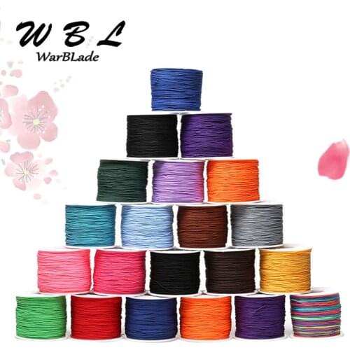 Jewelry Making Accessories 100M Nylon Cord 0.8mm 1mm 1.5mm 2mm Cotton Cord Thread String DIY Tassels Beading Braided Bracelet