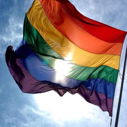 Gay Friendly Rainbow Flag Banners 150x90cm Lesbian Gay Pride Flag Polyester Colorful Peace Flags Banner 3