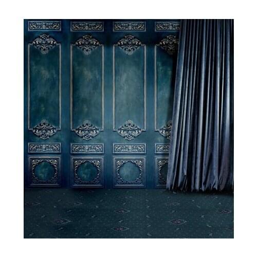 TR 8x8ft Photographic Camera Backdrop Dark Color Curtain Palace Wall Photo Backgrounds Carpet Floor Studio Photo Backdrops Vinyl